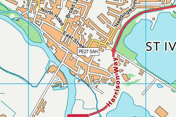 PE27 5AH map - OS VectorMap District (Ordnance Survey) PE27 5AH map - OS VectorMap District (Ordnance Survey)