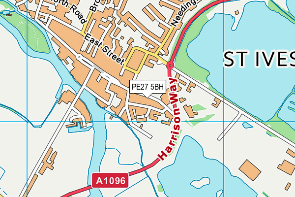 PE27 5BH map - OS VectorMap District (Ordnance Survey) PE27 5BH map - OS VectorMap District (Ordnance Survey)