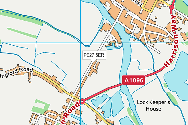 PE27 5ER map - OS VectorMap District (Ordnance Survey) PE27 5ER map - OS VectorMap District (Ordnance Survey)
