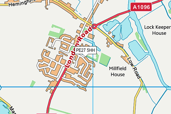 PE27 5HH map - OS VectorMap District (Ordnance Survey) PE27 5HH map - OS VectorMap District (Ordnance Survey)