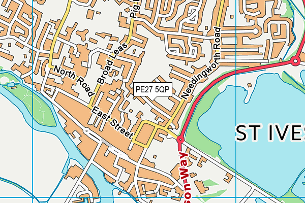 PE27 5QP map - OS VectorMap District (Ordnance Survey) PE27 5QP map - OS VectorMap District (Ordnance Survey)