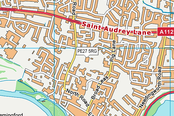 PE27 5RG map - OS VectorMap District (Ordnance Survey) PE27 5RG map - OS VectorMap District (Ordnance Survey)