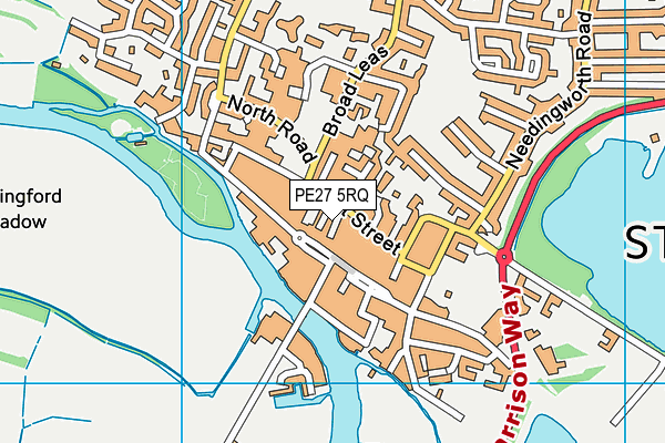 PE27 5RQ map - OS VectorMap District (Ordnance Survey) PE27 5RQ map - OS VectorMap District (Ordnance Survey)