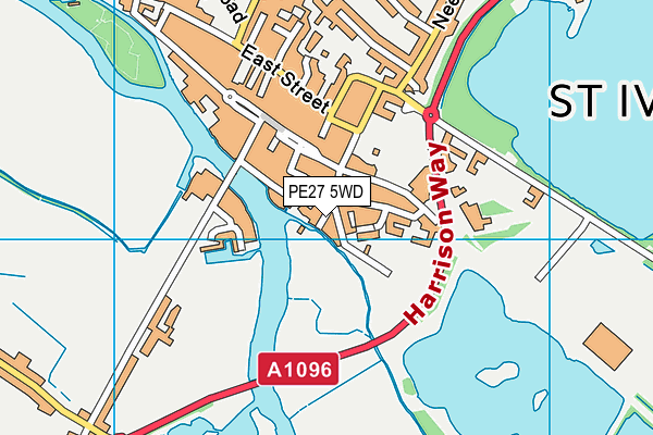 PE27 5WD map - OS VectorMap District (Ordnance Survey) PE27 5WD map - OS VectorMap District (Ordnance Survey)