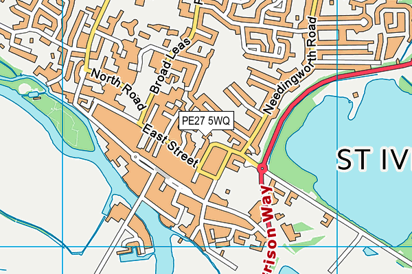 PE27 5WQ map - OS VectorMap District (Ordnance Survey) PE27 5WQ map - OS VectorMap District (Ordnance Survey)