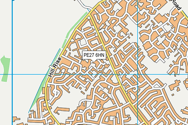 PE27 6HN map - OS VectorMap District (Ordnance Survey) PE27 6HN map - OS VectorMap District (Ordnance Survey)