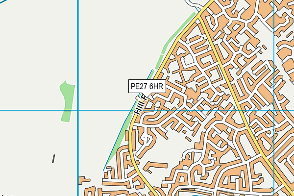 PE27 6HR map - OS VectorMap District (Ordnance Survey) PE27 6HR map - OS VectorMap District (Ordnance Survey)