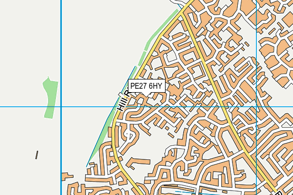 PE27 6HY map - OS VectorMap District (Ordnance Survey) PE27 6HY map - OS VectorMap District (Ordnance Survey)