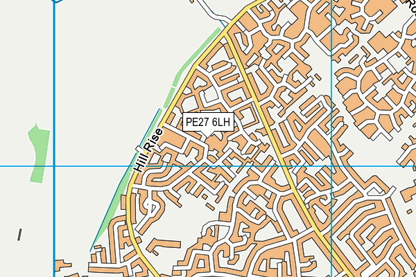 PE27 6LH map - OS VectorMap District (Ordnance Survey) PE27 6LH map - OS VectorMap District (Ordnance Survey)