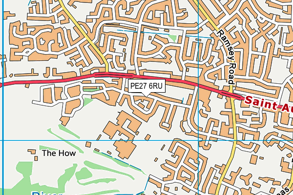 PE27 6RU map - OS VectorMap District (Ordnance Survey) PE27 6RU map - OS VectorMap District (Ordnance Survey)