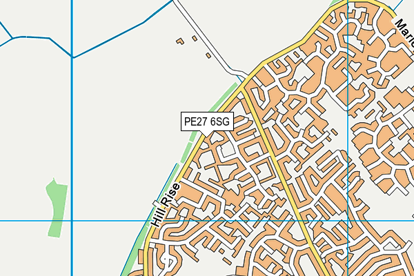 PE27 6SG map - OS VectorMap District (Ordnance Survey) PE27 6SG map - OS VectorMap District (Ordnance Survey)