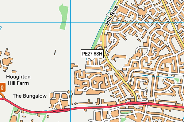 PE27 6SH map - OS VectorMap District (Ordnance Survey) PE27 6SH map - OS VectorMap District (Ordnance Survey)