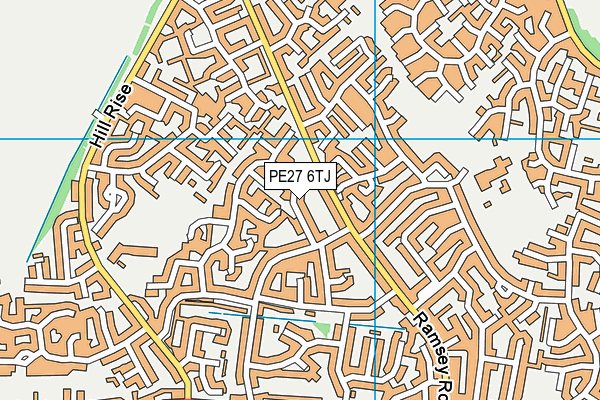 PE27 6TJ map - OS VectorMap District (Ordnance Survey) PE27 6TJ map - OS VectorMap District (Ordnance Survey)