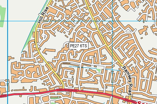 PE27 6TS map - OS VectorMap District (Ordnance Survey) PE27 6TS map - OS VectorMap District (Ordnance Survey)