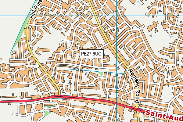 PE27 6UQ map - OS VectorMap District (Ordnance Survey) PE27 6UQ map - OS VectorMap District (Ordnance Survey)