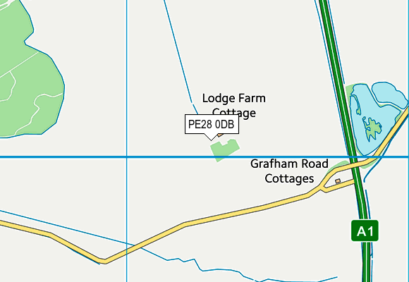 PE28 0DB map - OS VectorMap District (Ordnance Survey) PE28 0DB map - OS VectorMap District (Ordnance Survey)