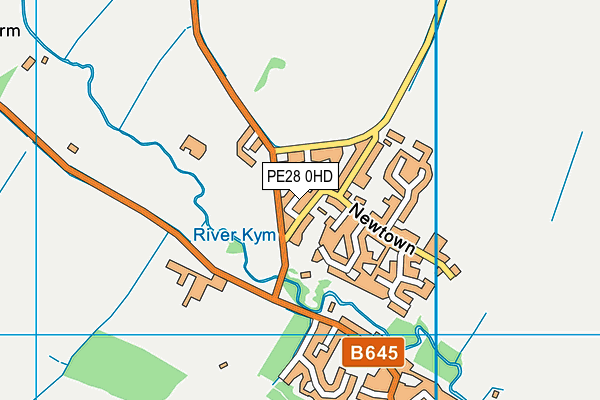 PE28 0HD map - OS VectorMap District (Ordnance Survey) PE28 0HD map - OS VectorMap District (Ordnance Survey)
