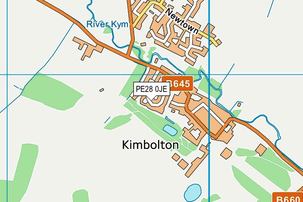 PE28 0JE map - OS VectorMap District (Ordnance Survey) PE28 0JE map - OS VectorMap District (Ordnance Survey)