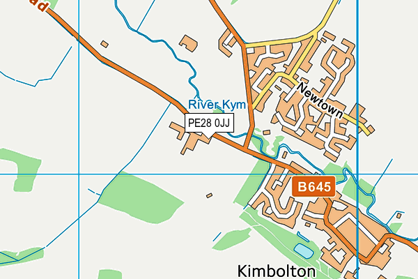PE28 0JJ map - OS VectorMap District (Ordnance Survey)