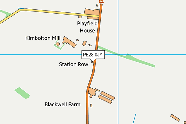 PE28 0JY map - OS VectorMap District (Ordnance Survey)