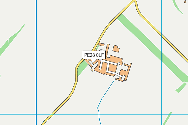PE28 0LF map - OS VectorMap District (Ordnance Survey) PE28 0LF map - OS VectorMap District (Ordnance Survey)