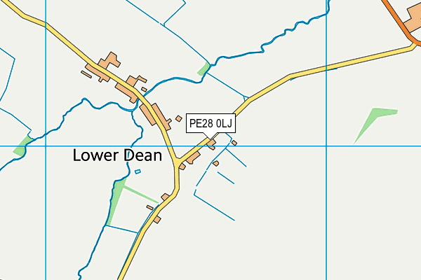 PE28 0LJ map - OS VectorMap District (Ordnance Survey) PE28 0LJ map - OS VectorMap District (Ordnance Survey)