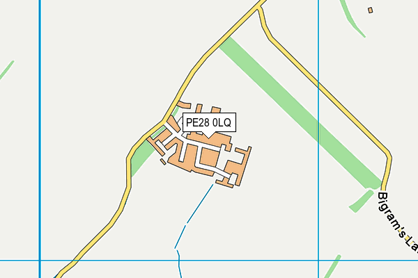 PE28 0LQ map - OS VectorMap District (Ordnance Survey) PE28 0LQ map - OS VectorMap District (Ordnance Survey)