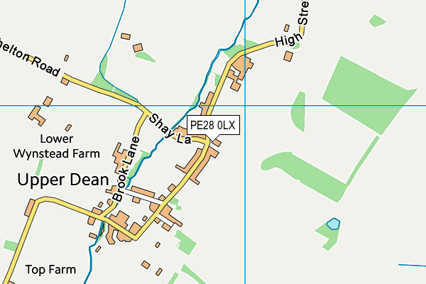 PE28 0LX map - OS VectorMap District (Ordnance Survey)