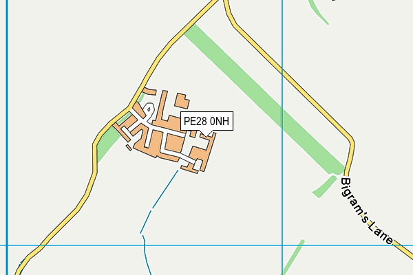 PE28 0NH map - OS VectorMap District (Ordnance Survey) PE28 0NH map - OS VectorMap District (Ordnance Survey)
