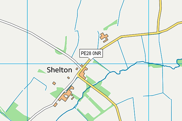 PE28 0NR map - OS VectorMap District (Ordnance Survey)