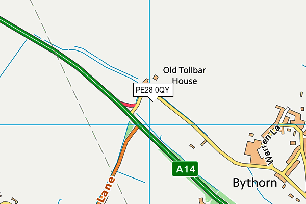 PE28 0QY map - OS VectorMap District (Ordnance Survey) PE28 0QY map - OS VectorMap District (Ordnance Survey)