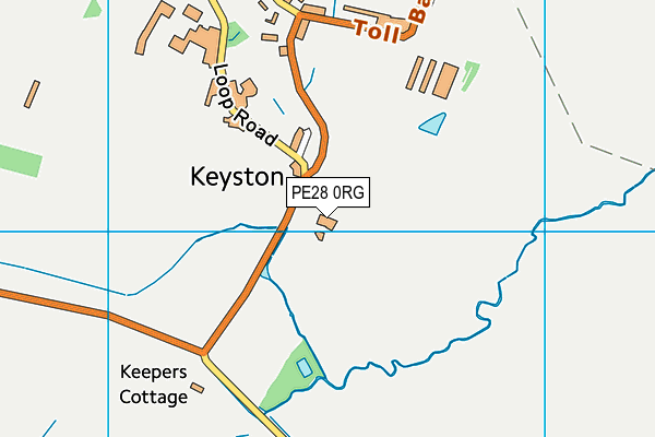 PE28 0RG map - OS VectorMap District (Ordnance Survey)
