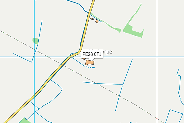 PE28 0TJ map - OS VectorMap District (Ordnance Survey)