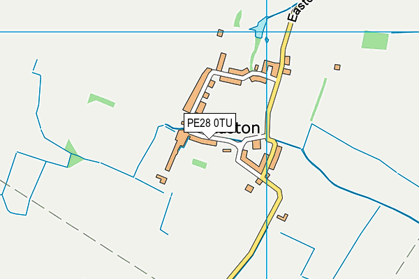 PE28 0TU map - OS VectorMap District (Ordnance Survey) PE28 0TU map - OS VectorMap District (Ordnance Survey)