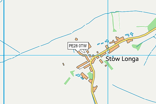 PE28 0TW map - OS VectorMap District (Ordnance Survey) PE28 0TW map - OS VectorMap District (Ordnance Survey)