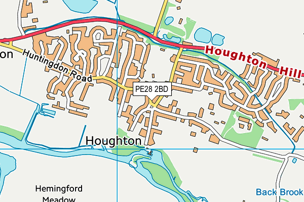 PE28 2BD map - OS VectorMap District (Ordnance Survey) PE28 2BD map - OS VectorMap District (Ordnance Survey)
