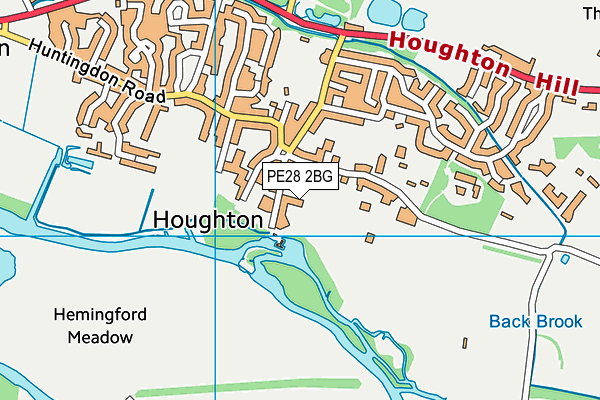 PE28 2BG map - OS VectorMap District (Ordnance Survey) PE28 2BG map - OS VectorMap District (Ordnance Survey)