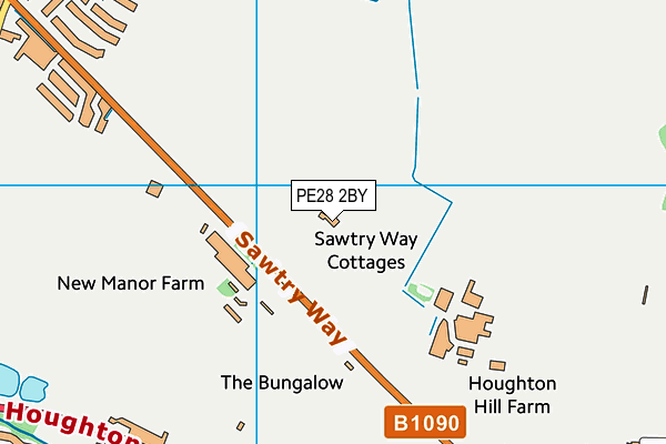 PE28 2BY map - OS VectorMap District (Ordnance Survey) PE28 2BY map - OS VectorMap District (Ordnance Survey)