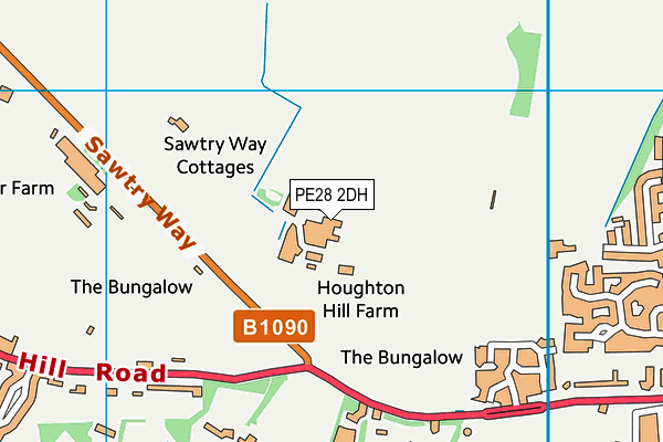 PE28 2DH map - OS VectorMap District (Ordnance Survey) PE28 2DH map - OS VectorMap District (Ordnance Survey)