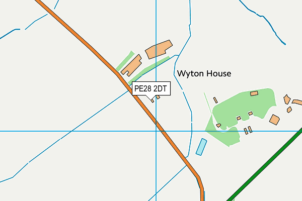 PE28 2DT map - OS VectorMap District (Ordnance Survey) PE28 2DT map - OS VectorMap District (Ordnance Survey)