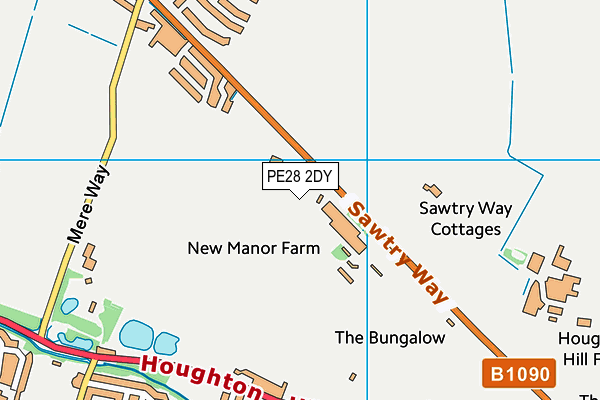 PE28 2DY map - OS VectorMap District (Ordnance Survey) PE28 2DY map - OS VectorMap District (Ordnance Survey)