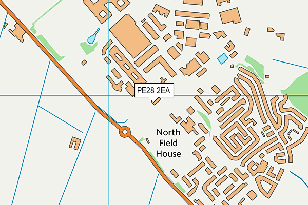 PE28 2EA map - OS VectorMap District (Ordnance Survey) PE28 2EA map - OS VectorMap District (Ordnance Survey)