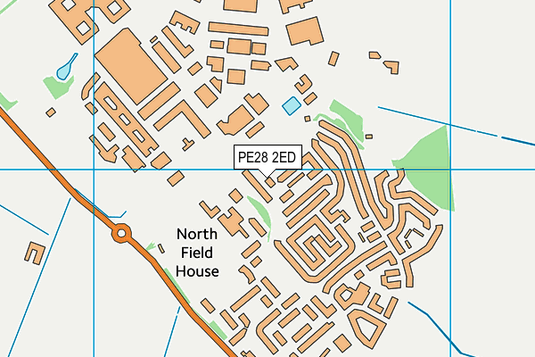 PE28 2ED map - OS VectorMap District (Ordnance Survey) PE28 2ED map - OS VectorMap District (Ordnance Survey)