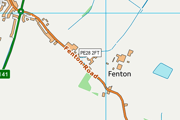 PE28 2FT map - OS VectorMap District (Ordnance Survey) PE28 2FT map - OS VectorMap District (Ordnance Survey)