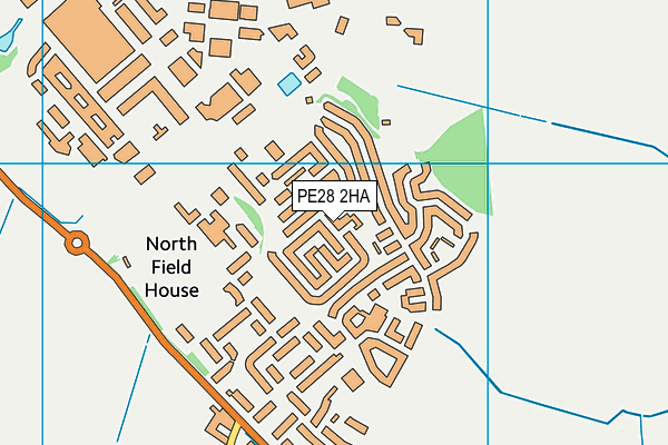 PE28 2HA map - OS VectorMap District (Ordnance Survey) PE28 2HA map - OS VectorMap District (Ordnance Survey)