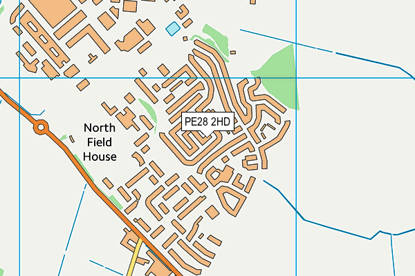 PE28 2HD map - OS VectorMap District (Ordnance Survey) PE28 2HD map - OS VectorMap District (Ordnance Survey)