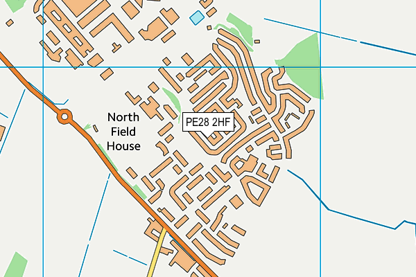 PE28 2HF map - OS VectorMap District (Ordnance Survey) PE28 2HF map - OS VectorMap District (Ordnance Survey)