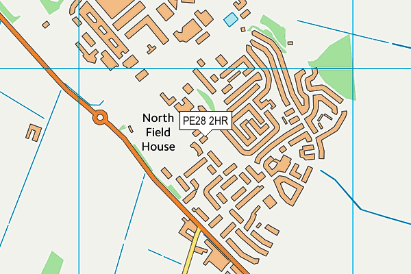 PE28 2HR map - OS VectorMap District (Ordnance Survey) PE28 2HR map - OS VectorMap District (Ordnance Survey)
