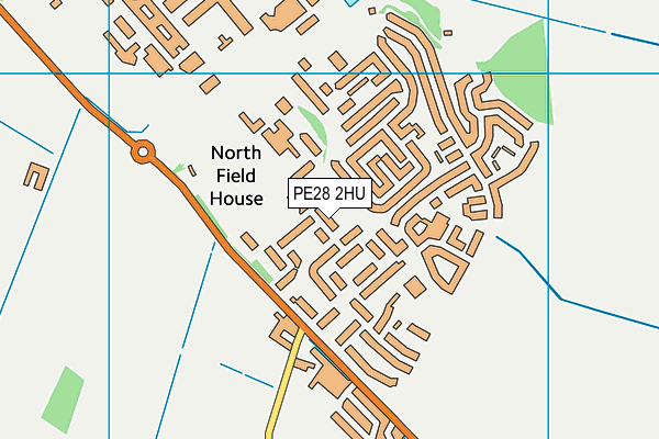 PE28 2HU map - OS VectorMap District (Ordnance Survey) PE28 2HU map - OS VectorMap District (Ordnance Survey)