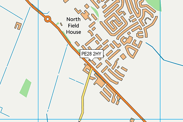 PE28 2HY map - OS VectorMap District (Ordnance Survey) PE28 2HY map - OS VectorMap District (Ordnance Survey)